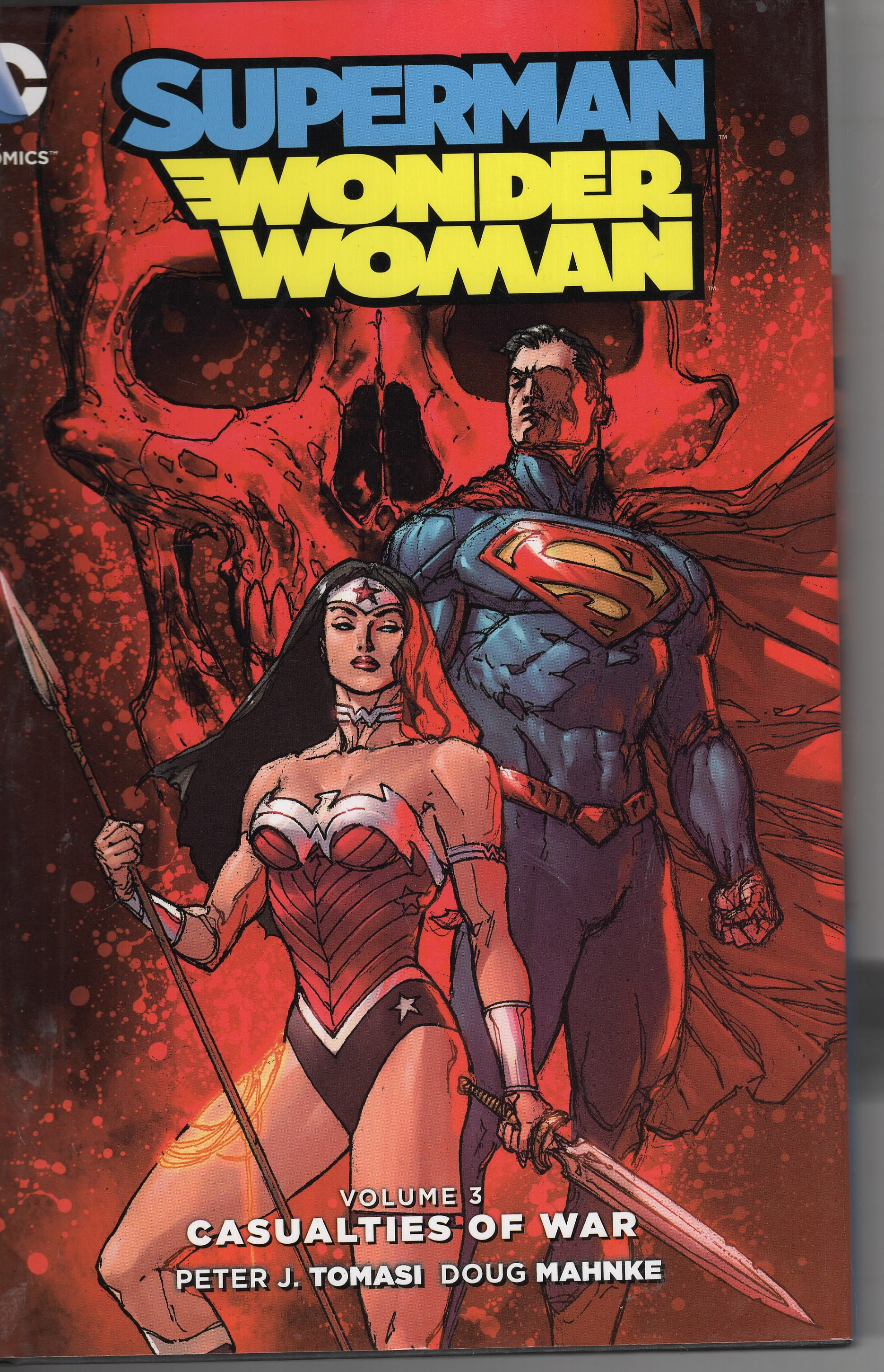 NEW copy, DC Comics, Superman Wonder Woman, Casualties of War, Vol 3,  hardcover, dust jacket, 2015, ISBN 9781401257682, inexpensive shipping
