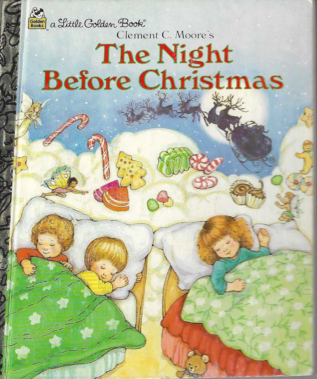 Vintage 1987, the Night Before Christmas, C Moore, Little Golden Book ...