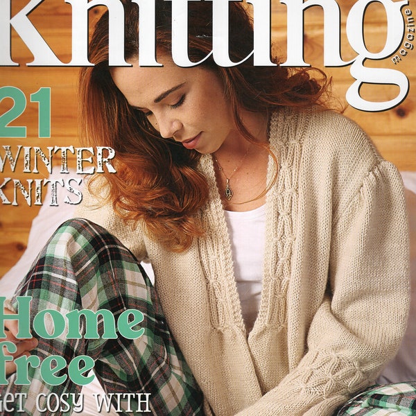 UK Knitting Magazine, issue 212, 21 winter knits, loungewear collection,