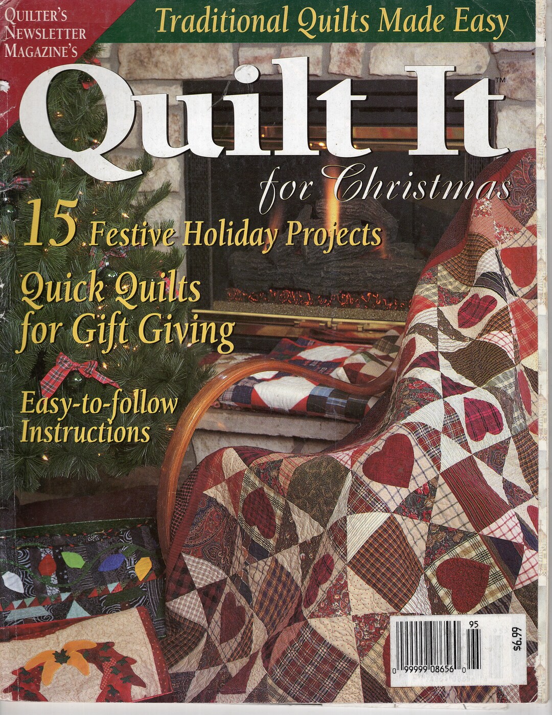 Vintage 1999 Quilt It Magazine Santa's House Scottie Etsy