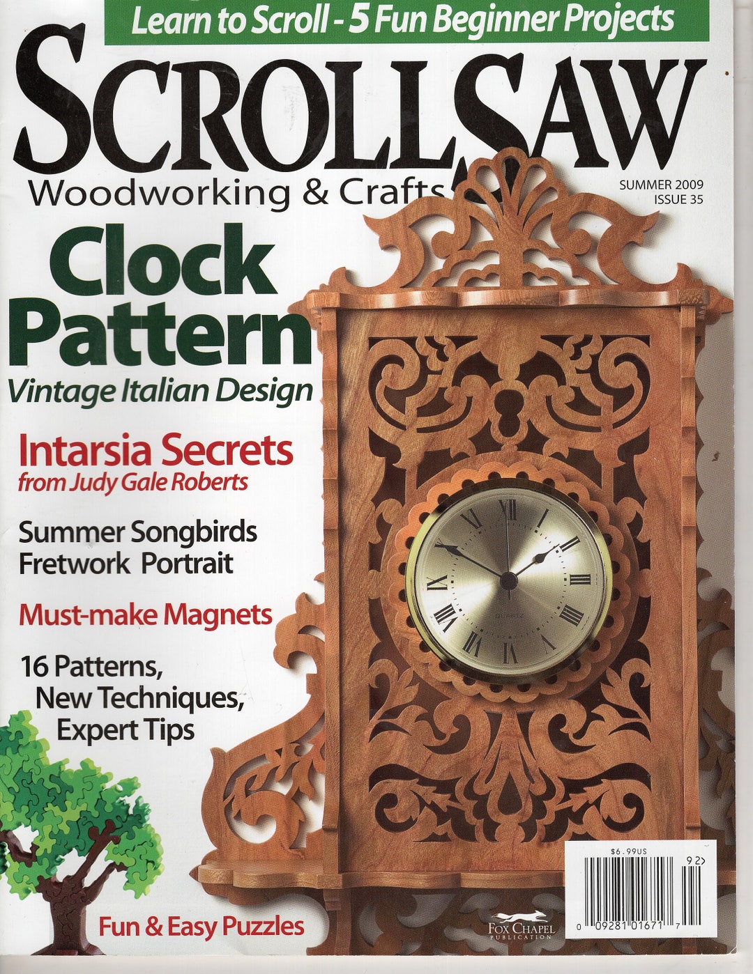 Scrollsaw, Woodworking and Crafts, Summer 2009, 35, Full Size Pattern ...