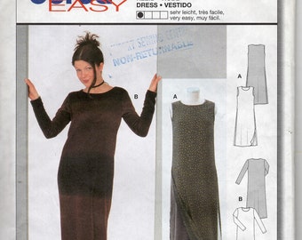 Little Black Dress sewing pattern ladies size 10 to 18Jun, Easy Burda 2632, cut neatly to largest size, sleeves or not, sent as tracked pack
