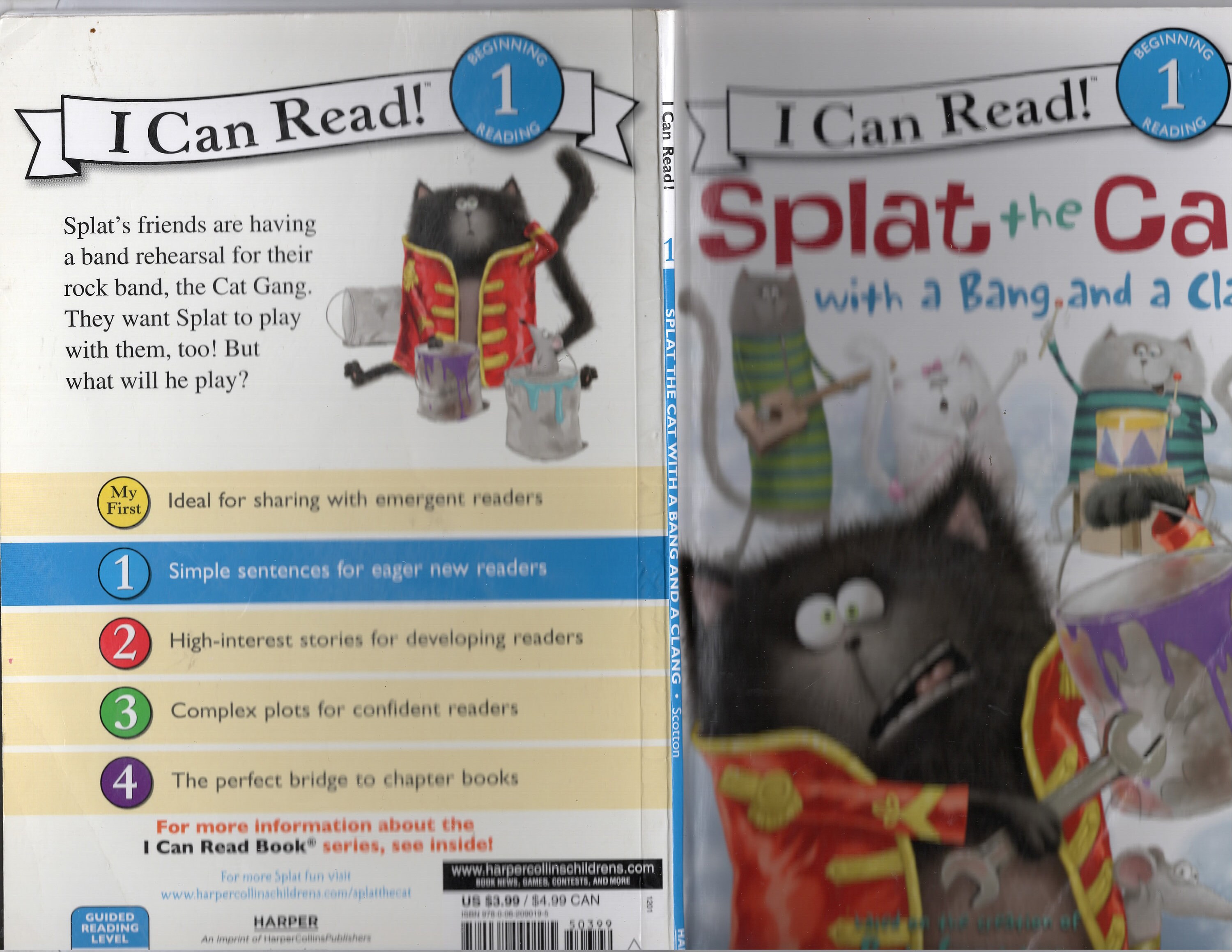 Splat the Cat With a Band and a Clang I Can Read R - Etsy