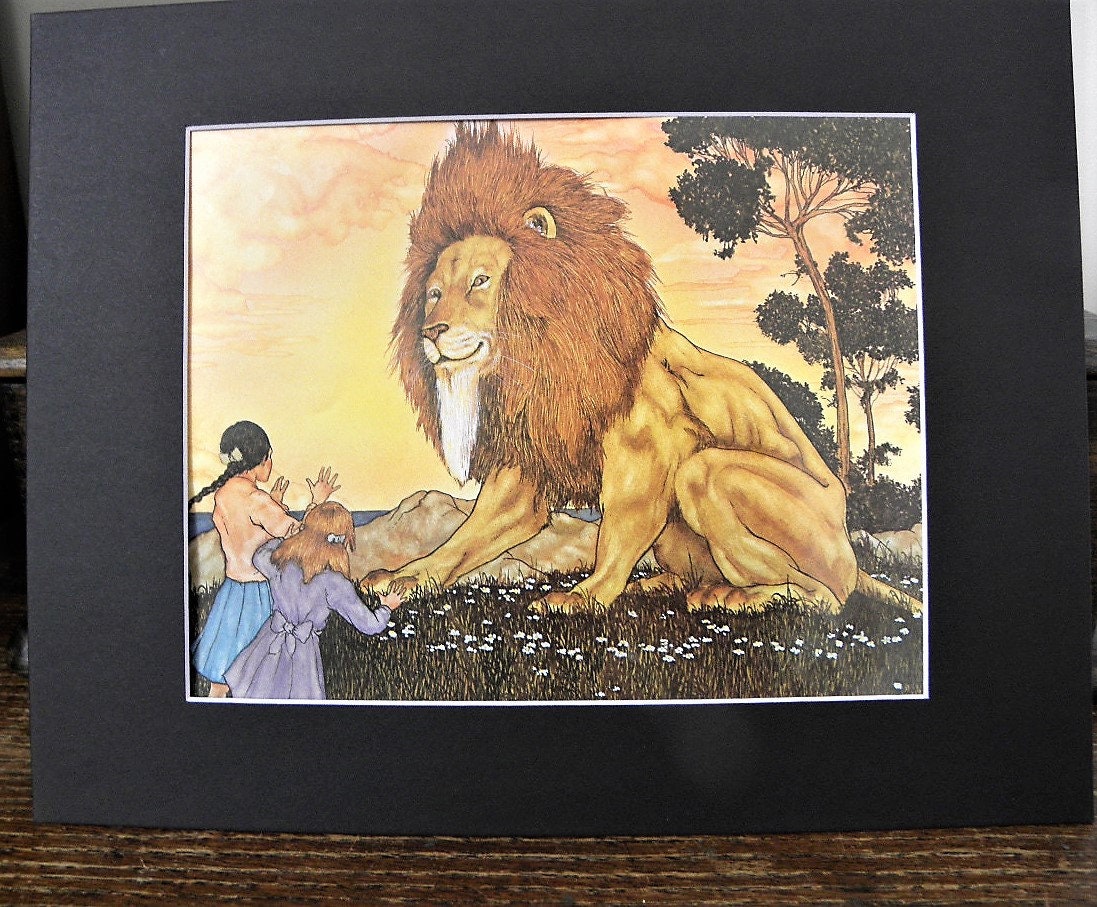 Narnia - Aslan Art Print for Sale by kixbaxrelax