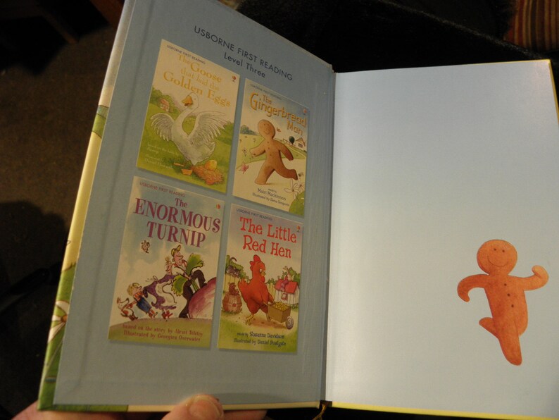 The Gingerbread Man Usborne First Reading Retold by Mairi Etsy