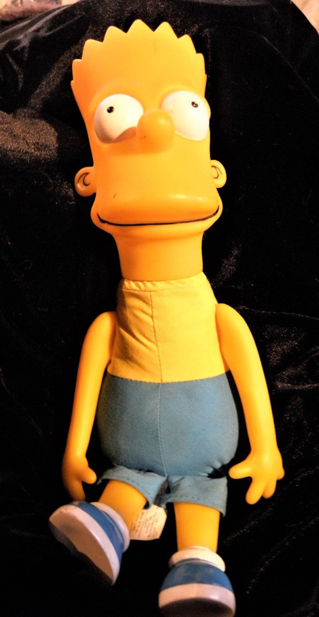 Ano 2000 muneco Bart Simpson de Los Simpson Matt Groening cabeza y extremidades de plastico cuerpo de tela de 11 pulgadas de alto estado G etiqueta en el trasero como nueva. Etsy Espana