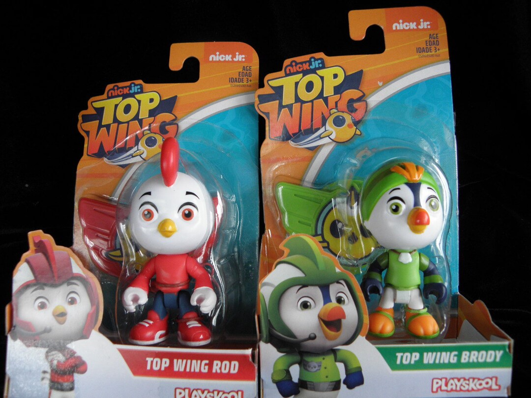 2 Top Wing Rod and Brody, Action Figures Figures, Wearable Badge, NEW ...