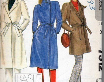 Vintage 1980, New Uncut, Ladies sewing pattern, size 34, coat and pants, McCalls 7312, sent as tracked package