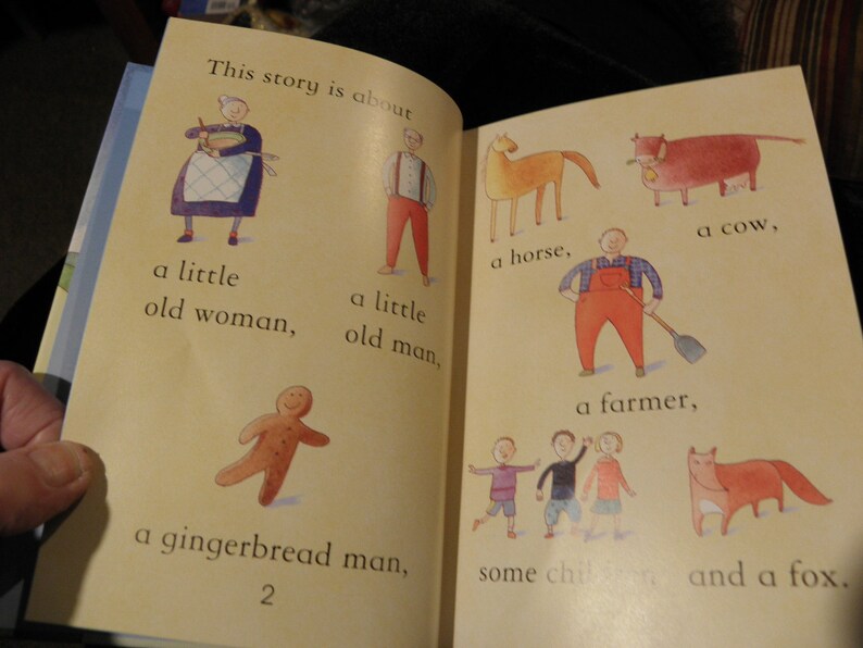 The Gingerbread Man Usborne First Reading Retold by Mairi Etsy