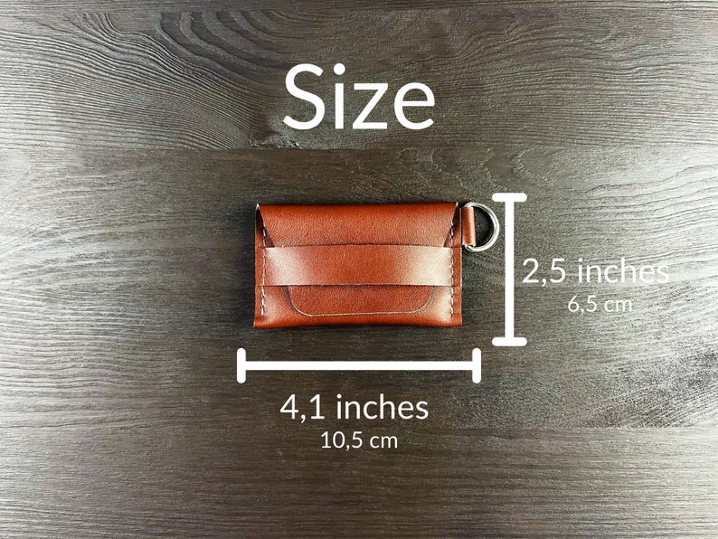 Keychain Wallet Cute Wallet Keychain Card Holder Slim Wallet Etsy