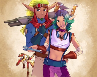 Jak & Daxter 4x4 Print