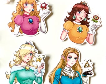 Nintendo Princesses Die Cut Stickers