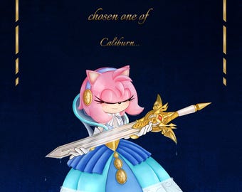Sonic and the Black Knight Art Print