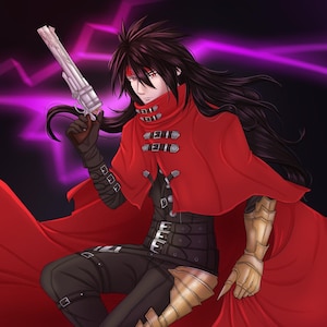 Vincent Valentine FF7 Art Print