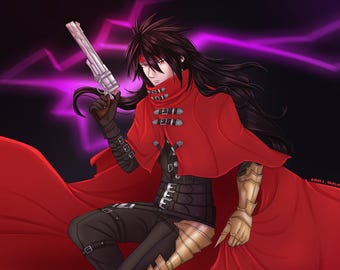 Vincent Valentine FF7 Art Print