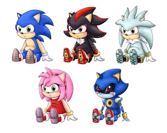 Sonic the Hedgehog Plushie Stickers