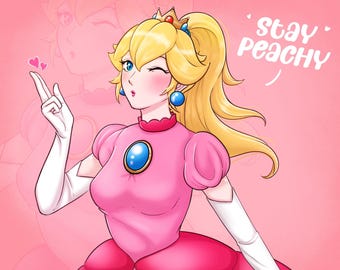Princess Peach Art Print