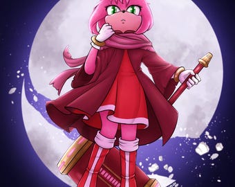 Amy Rose Sonic 3 Art Print