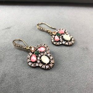 Art Deco earrings, vintage earrings, antique earrings, Art Deco drop earrings, wedding earrings, occasion earrings