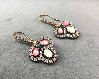 Art Deco Drop Earrings: Vintage Style Crystal Occasion Earrings