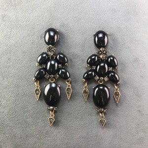 Chandelier earrings, Art Deco earrings, occasion earrings, gothic earrings, gothic jewellery,   Christmas earrings, Gatsby earrings