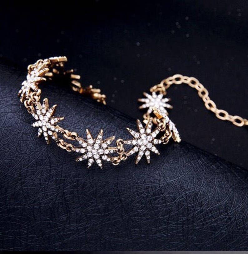 Crystal star choker star necklace wedding gift choker Christmas jewellery occasion necklace