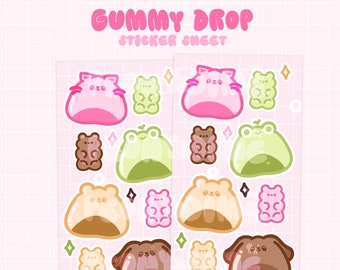 Gummy Drop Sticker Sheet