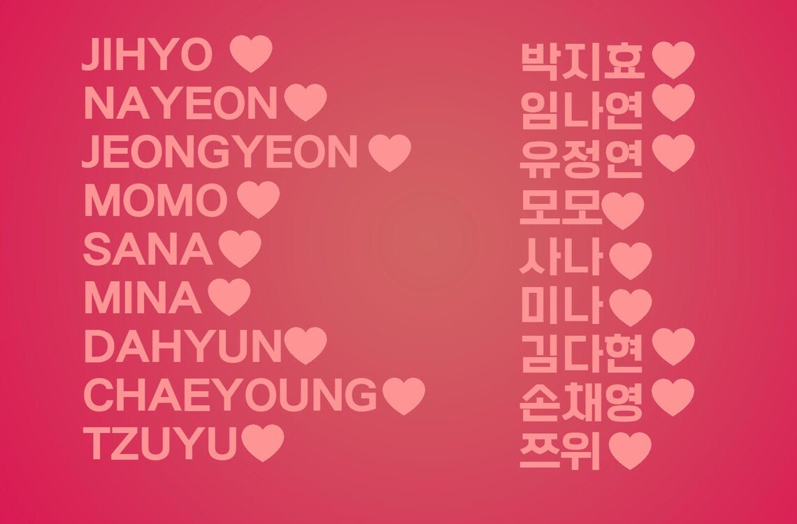 TWICE Candy Bong Member Decals - Etsy