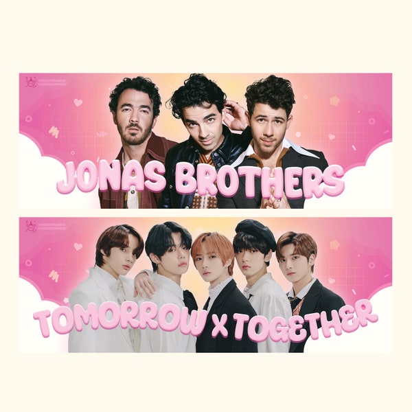 Mini Slogan Double Sided TXT Jonas Brothers