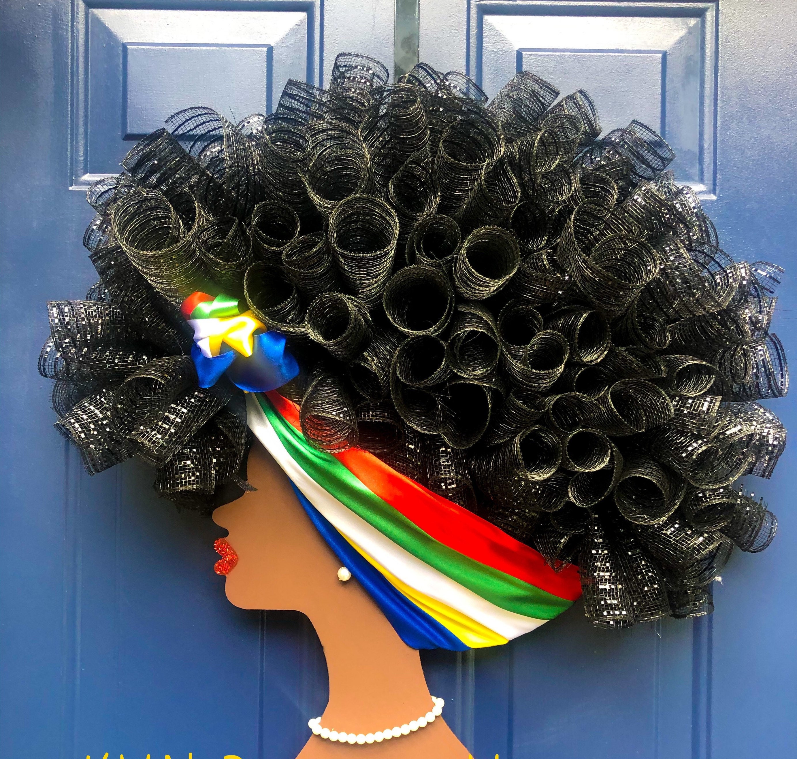 Diva Wreath: Black Girl Magic Decor on Wooden Frame - Etsy