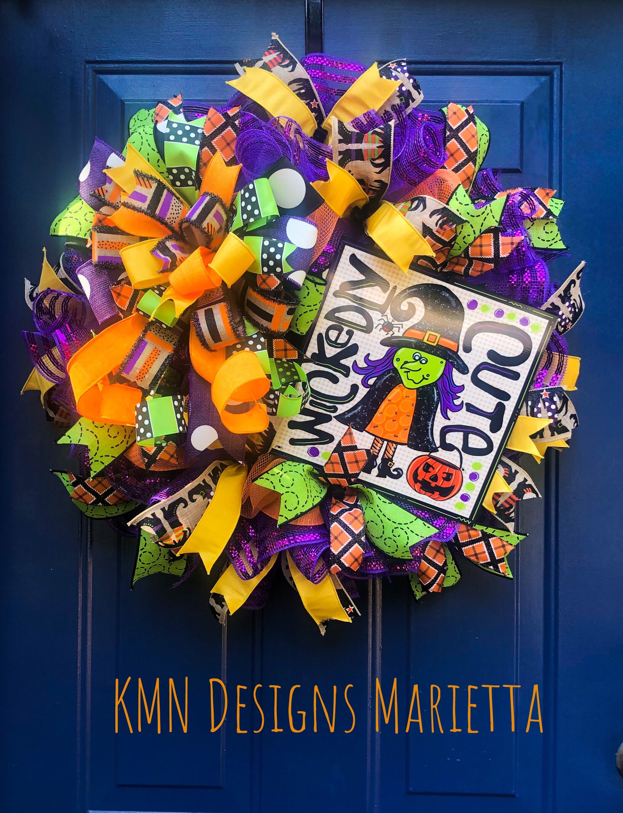 Halloween Wreath for Front Door, Halloween Wreath, Witch Wreath, Witch Wreath for Front Door, Halloween Door Decor