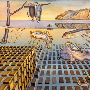 Salvador Dali, the Disintegration of the Persistence of Memory,, Repro ...