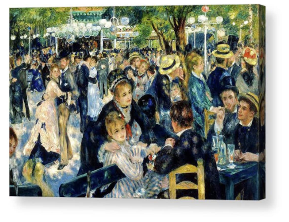 Ballo Al Moulin De La Galette Ballo al Moulin de la Galette di Pierre Auguste Renoir Canvas - Etsy Italia