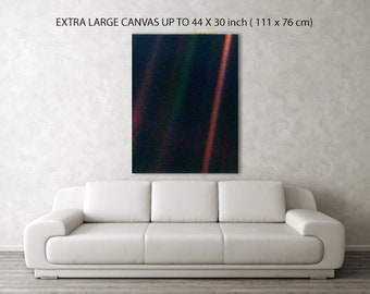 NASAs Pale Blue Dot from Voyager Carl Sagan  Repro Canvas Box Art A4, A3, A2, A1