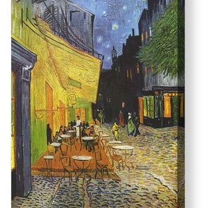 Vincent Van Gogh "Cafe Terrace at Night" Canvas Box Art A4, A3, A2, A1 ++