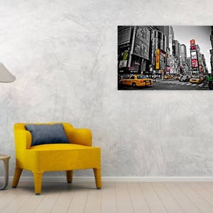 New York City Yellow TaxiI 01 CANVAS ART/ PRINT A4, A3, A2, A1 画像 5