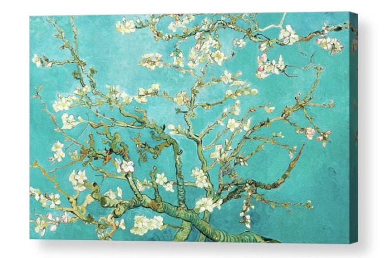 Astuccio Occhiali Rigido VON LILIENFELD - Motivo Vincent Van Gogh 'Mandorlo In Fiore', Con Panno In Microfibra