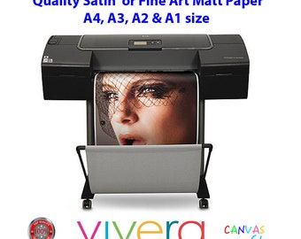Photo Printing Service - Satin/ Fine Art/ Photo Rag Prints A4, A3, A2, A1 HQ
