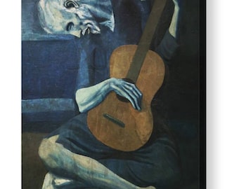 Pablo Picasso "The Old Guitarist" Canvas Box Art/ Print  A4, A3, A2, A1 ++