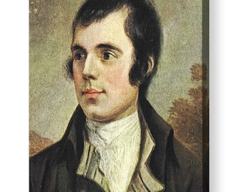 Robert Burns Portrait painted by Alexander Nasmyth Canvas Box Art A4, A3, A2, A1