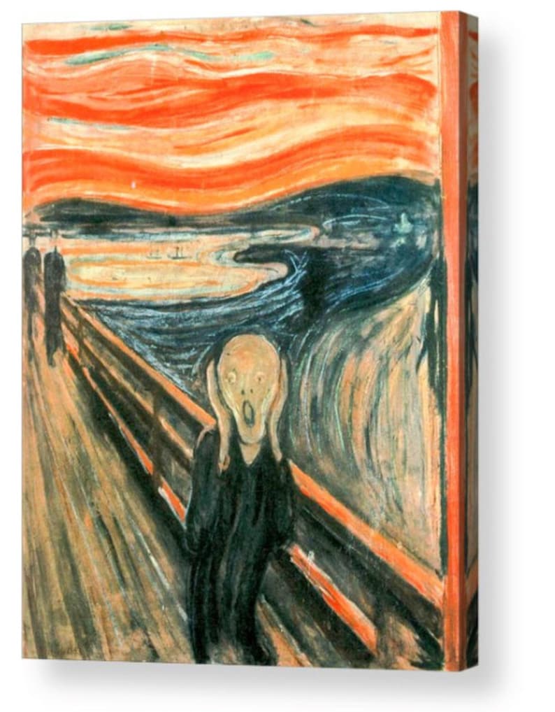 Edvard Munch The Scream Canvas Box Art A4 A3 A2 A1 Aghipbacid