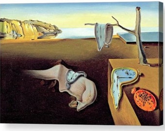 Salvador Dali "The Persistence of Memory" Repro Canvas Box Art A4, A3, A2, A1