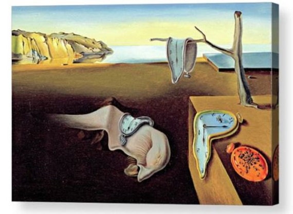 by Dali 14/" Paper Print Repro The Disintegration of the Persistence of..