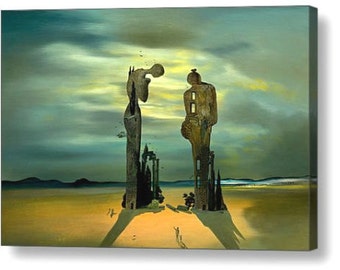 サルバドール ダリ 白鳥と象の反射 複製キャンバス ボックスアート A4