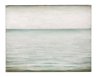 LS Lowry, Seascape 1945 Canvas Box Art or Print A4, A3, A2, A1 ++