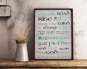 Irish Blessing Printable Instant Download