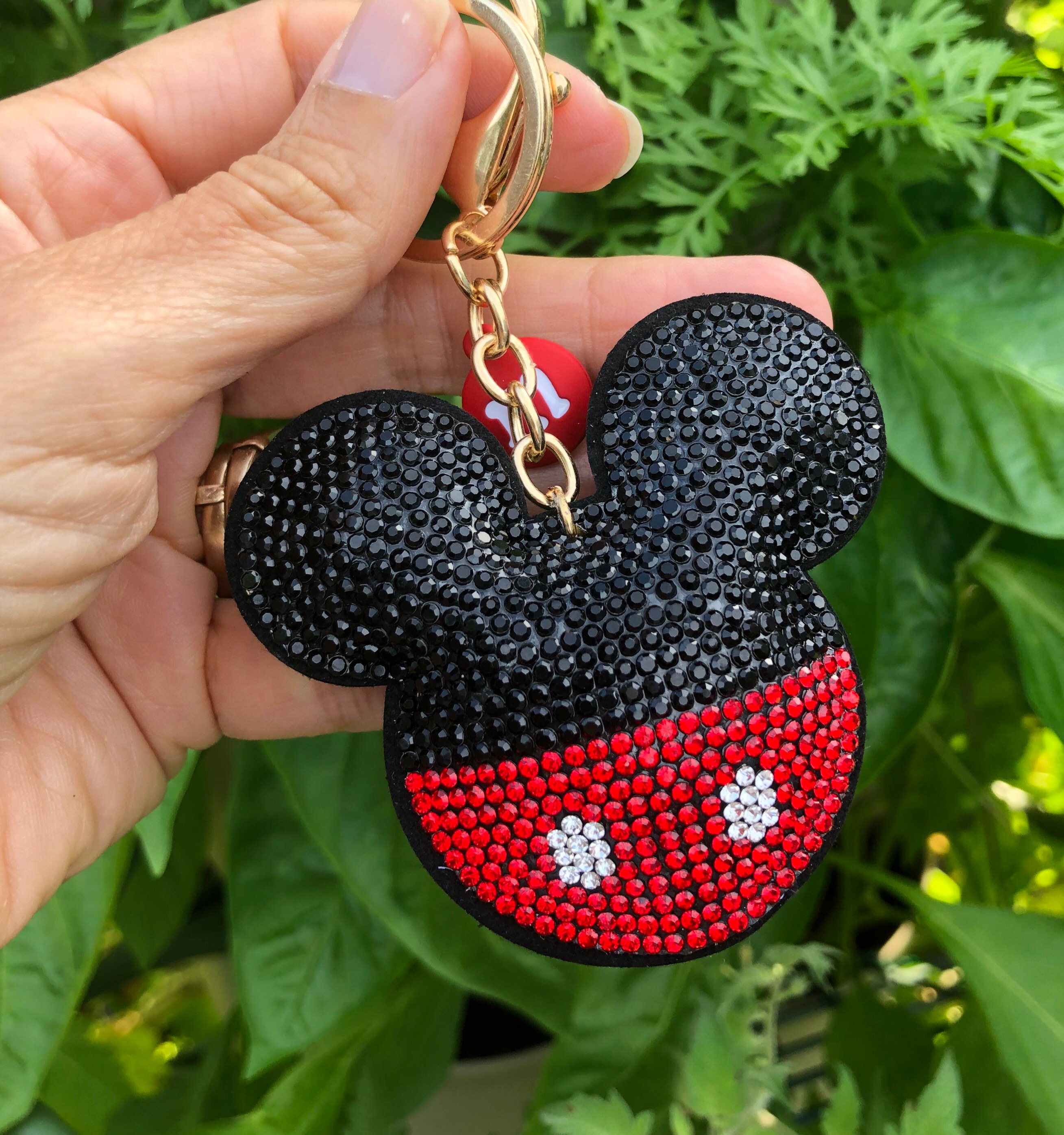 Mickey Silicone Keychain Mickey Mouse Disney Keychains Tassel