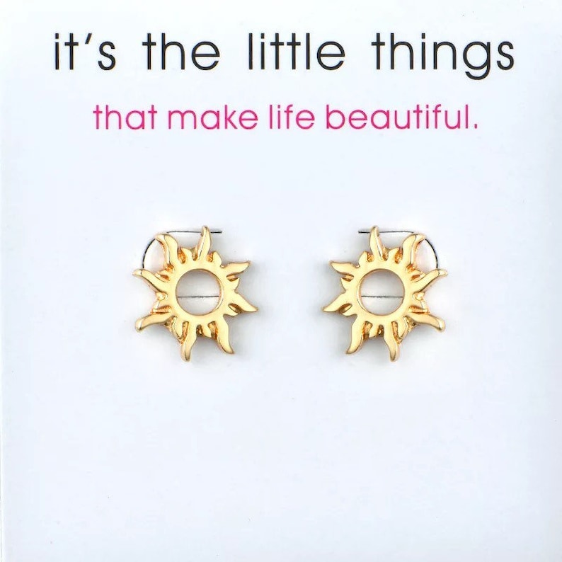 Rapunzel Sun Earrings \u201cIt\u2019s the little things\u201d
