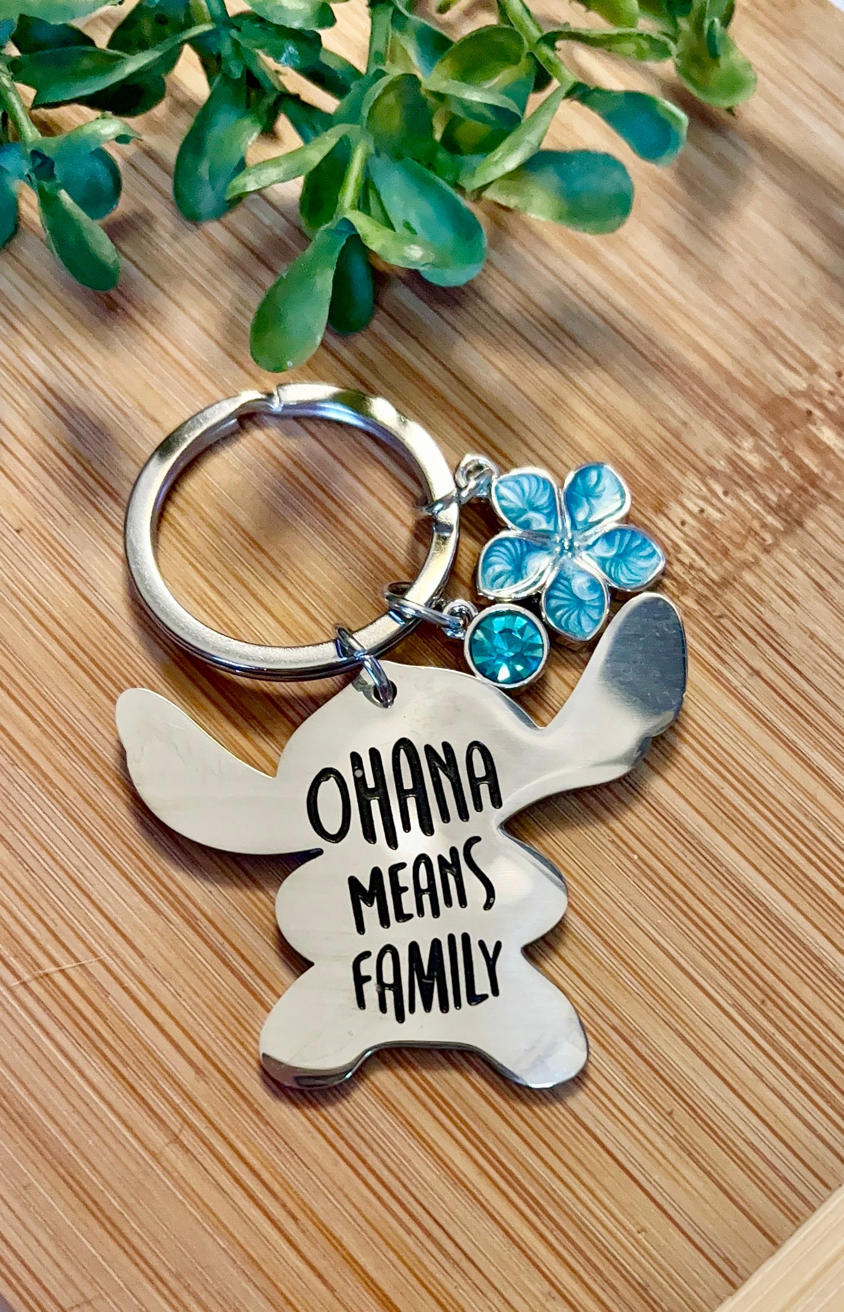Stitch Keychain stitch keychains for Car Keys Ohana Means Family