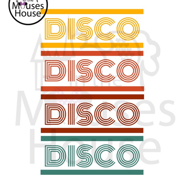 DISCO SVG, Vintage SVG, Disco